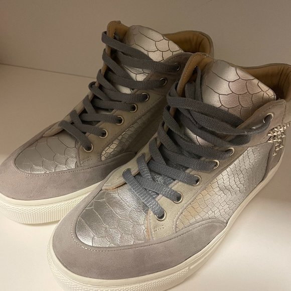 Silver Studded Platform Sneakers (37) - Picture 5 of 8